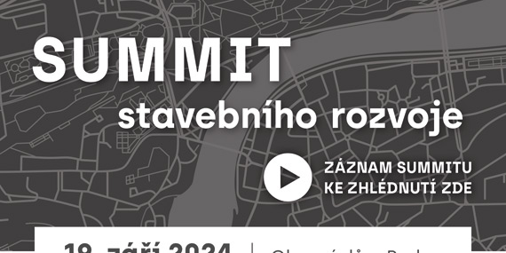 SUMMIT stavebního rozvoje - 19. září 2024, 10:00-12:00 hod., Obecní dům Praha